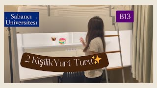 Sabancı Üniversitesi 2 kişilik yurt turu🏘️ yurt yurtturu [upl. by Atnuahs45]