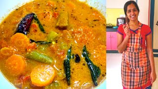 கேரட் பீன்ஸ் குழம்பு  Carrot beans curry [upl. by Yrreg579]