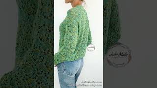 💚 Women’s lace raglan jumper and knittingpattern 💚 [upl. by Ttreve928]