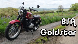 Triumph Fans FIRST RIDE REVIEW on the BSA GOLDSTAR [upl. by Rashidi410]