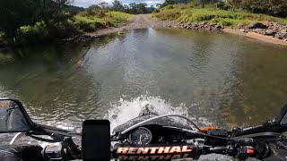 DR650 Adventure Ride  Brisbane  Condamine River Rd Loop  Go Pro Compilation [upl. by Just402]