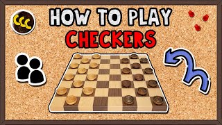 How to Play CHECKERS  Quick Guide [upl. by Oiredised]