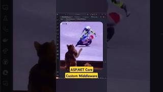 Supercharge Your ASPNET Core with Custom Middleware in 60 Seconds coding dotnet middleware [upl. by Imled149]