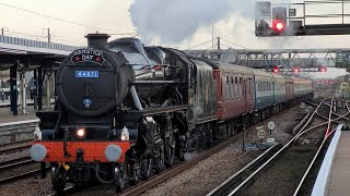 Armistice Day Railtour With Black Five Steam Locomotive 44871 At Ashford International Stn 111124 [upl. by Sivolc]