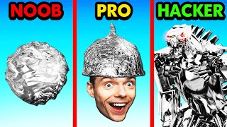 NOOB vs PRO vs HACKER FOIL TURNING [upl. by Sissy616]