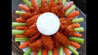 How to make Deep Fried Buffalo Chicken Wings RECIPE  Franks Red Hot Sauce [upl. by Kant]