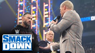 FULL SEGMENT – Reigns and Rhodes come face to face before WrestleMania SmackDown March 22 2024 [upl. by Lareine687]