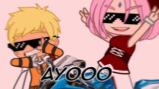 it’s the final brain cell 💀  Ft Sakura and Naruto  Gacha Club [upl. by Atinid]