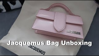 JACQUEMUS Le Bambino Bag Unboxing  Jacquemus Pale Pink Coquette Bag [upl. by Eidualc385]