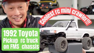 1992 Toyota pickup on FMS Fcx24 chassis project build [upl. by Atikahc823]