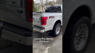 Corsa Pro Series Exhaust with 3” stainless steel pipes on a ‘17 F150 50 Check out my latest video [upl. by Yleik483]