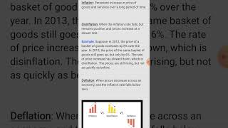 Difference between Disinflation and Deflation  Concepts [upl. by Allsun737]