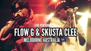 SKUSTA CLEE and FLOW G  Melbourne Australia Live Performance [upl. by Annaeoj]