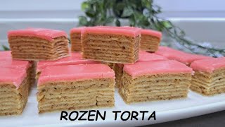 ROZEN TORTA starinska torta koja nikad ne odlazi u zaborav i koju domacice najcesce prave za slavlja [upl. by Sokairyk]