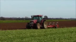 Labour dhiver 2015  Plowing 2015  Case IH Mx135 SOUND [upl. by Oremo]