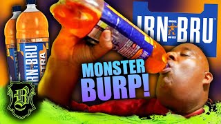 2 Liter Irn Bru Xtra Chug w Monster BURP [upl. by Kcinom]