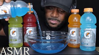 ASMR  MIXING POPULAR GATORADE FLAVORS DRINKING SOUNDS TCSMR [upl. by Saberhagen649]