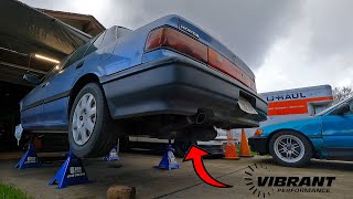 Build the UGLIEST Exhaust System for my K20 Swapped EF Sedan [upl. by Koressa734]