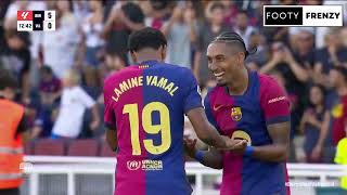 FC BARCELONA 7 vs 0 VALLADOLID  LA LIGA 202425  highlights [upl. by Barth]