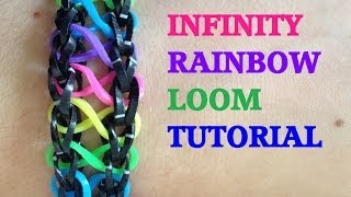 INFINITY Loom Bracelet Tutorial Rainbow Loom l JasmineStarler [upl. by Isej647]