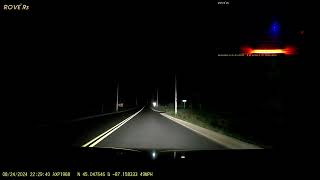 Close Call  Very Lucky Opossum  County Road E Baileys Harbor WI [upl. by Adok]