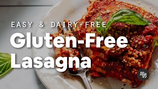 Easy GlutenFree Lasagna DairyFree  Minimalist Baker Recipes [upl. by Ahsiner]