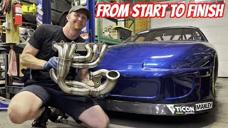 How Do You Build a 321SS 2JZ Promod Turbo Header for a 2500hp Supra Drag Car [upl. by Anidam34]