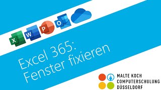 Excel 365 Fenster fixieren [upl. by Bonns]