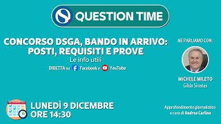 Concorso DSGA bando in arrivo posti requisiti e prove Le info utili [upl. by Alphonsa899]