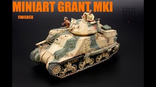 MiniArt Grant MK I paint 4 finished  135 [upl. by Llerrac]