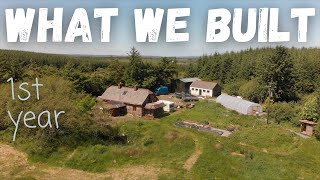 YEAR 1 Everything we built on our Homestead from SCRATCH Timelapse [upl. by Ivah]