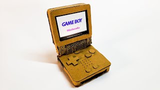 Making my Cardboard GameBoy Advance SP [upl. by Audris]