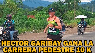 HECTOR GARIBAY OCUPA PRIMER LUGAR EN CARRERA PEDESTRE 10 K EN CATEGORIA LIBRE [upl. by Esinahs]