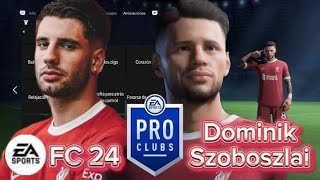 Dominik Szoboszlai EA FC 24Pro Clubs Face CreationFifa 24Clubes ProLookalike [upl. by Ardaed140]