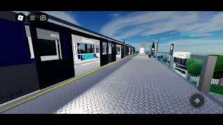 Roblox  SCLRT  Citro 2 car arriving and departing at West Side [upl. by Llevaj]