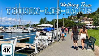 ThononLesbains France 🇫🇷 4k Walking Tour Wonderful City For Your Vacation travel france [upl. by Kcerb]