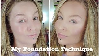 Technique  POWDER Foundation Concealer Contour Blush and Bronzer [upl. by Epuladaugairam]