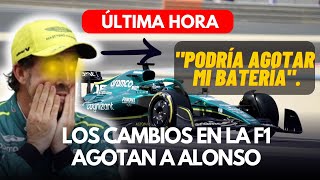 F1 HOY LOS CAMBIOS EN LA F1 AGOTAN A ALONSO [upl. by Ddej76]