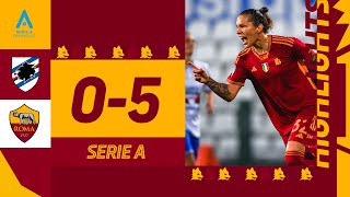 ✅ Vinciamo ancora 💪 Sampdoria 05 Roma  HIGHLIGHTS SERIE A FEMMINILE 202324 [upl. by Ramor47]