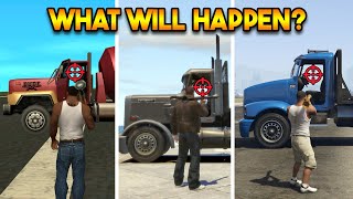 WHAT WILL HAPPEN IN EVERY GTA GTA 5 VS GTA 4 VS GTA SAN ANDREAS VS GTA VC VS GTA 3 [upl. by Whitten]