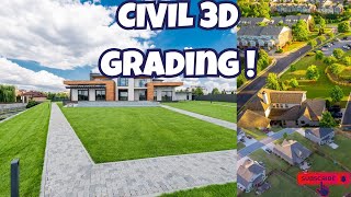 Introduction to Civil 3D GRADING [upl. by Otreblig]