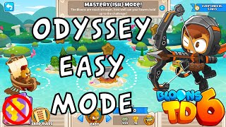 BTD6  Odyssey Easy Mode  Masteryish Mode  No MK No Powers Used Guide  November 14 [upl. by Soalokin]