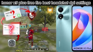 honor x5 plus free fire best auto headshot dpi settings amp best dpi settings for headshot 💯🔥 [upl. by Anikas]