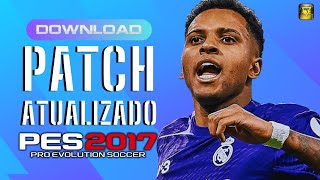 PATCH PES 2017 ATUALIZADO TEMPORADA 2024 COM PLACARES REAIS FACES E UNIFORMES  PES 2017 PC FRACO [upl. by Nnylacissej]