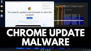 Fake Chrome Update Malware [upl. by Anitserp809]