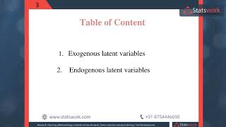 Lecture 3 Exogenous and Endogenous Latent Variables in SEM analysis wwwstatsworkcom [upl. by Alvina]