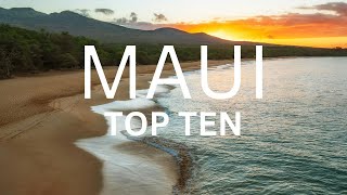 Top 10 Places To Visit In Maui [upl. by Hpesoj]