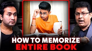 How to MEMORIZE an Entire BOOK with Page Numbers  Memory Man of India [upl. by Russi]