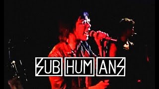 SUBHUMANS Live in Sweden 1984 [upl. by Laubin243]