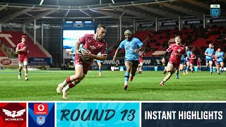 Scarlets v Vodacom Bulls  Instant Highlights  Round 13  URC 202223 [upl. by Ursal]